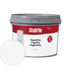 Vægmaling 5 hvid 9 liter - Stabile®