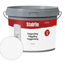 Vægmaling 5 hvid 4,5 liter - Stabile®