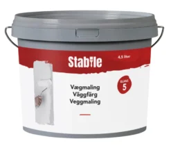 Vægmaling 5 modehvid 4,5 liter - Stabile®
