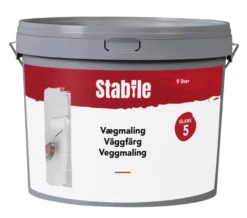 Vægmaling 5 modehvid 9 liter - Stabile®