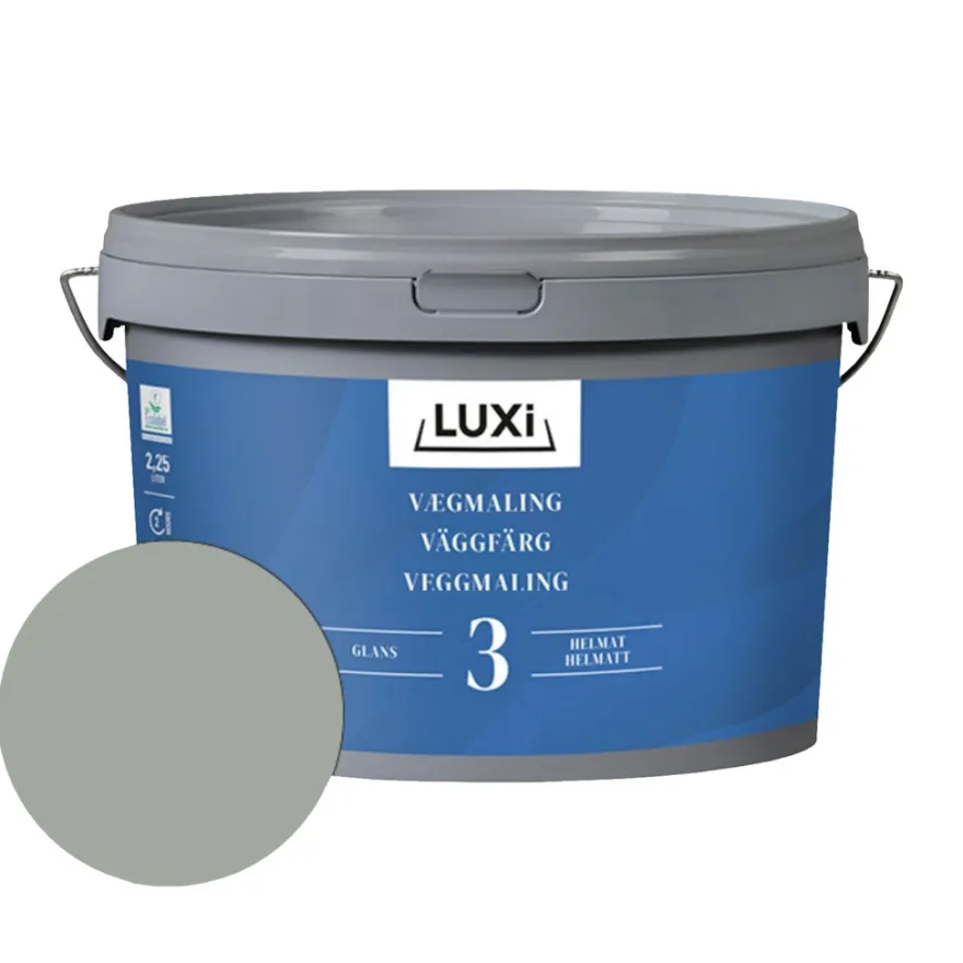 Vægmaling 3 mørk mos 2,25 liter - LUXI®