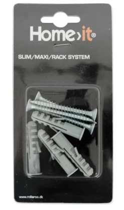 Vægmonteringssæt t/Rack/Maxi/Slim hvid