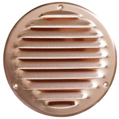 Vægrist med net Ø165 mm - metal kobberfinish
