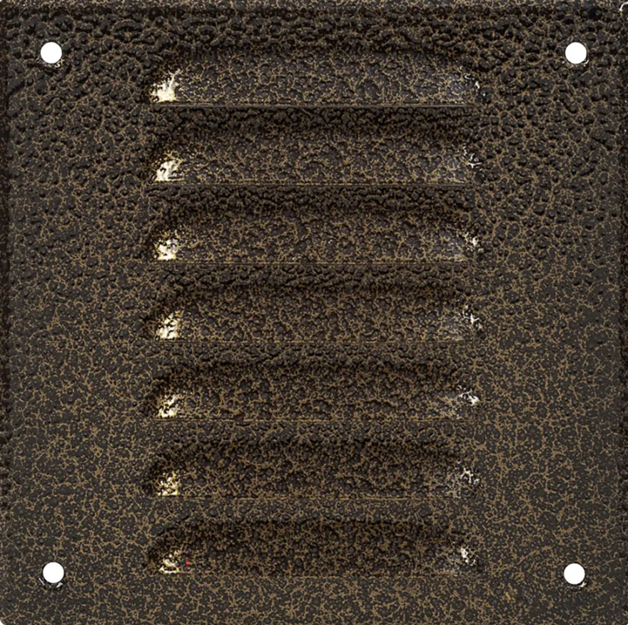 Vægrist med net 170 x 170 mm – antik metal