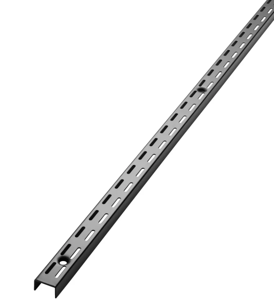 Vægvange t/Rack system 160 cm sort