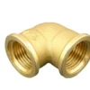 Vinkel messing 1/2" muffe/muffe