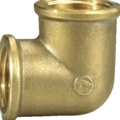 Vinkel messing 3/4" muffe/muffe