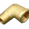 Vinkel messing 1/2" muffe/nippel