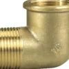 Vinkel messing 3/4" muffe/nippel