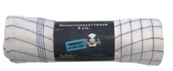 Viskestykke blåternet 50 x 100 cm - 3-pk. - G. Funder