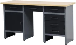 Værkstedsbord med skab/skuffer 160 x 60 x 85 cm