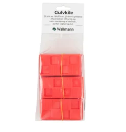 Wallmann gulvkiler rød 30 stk.