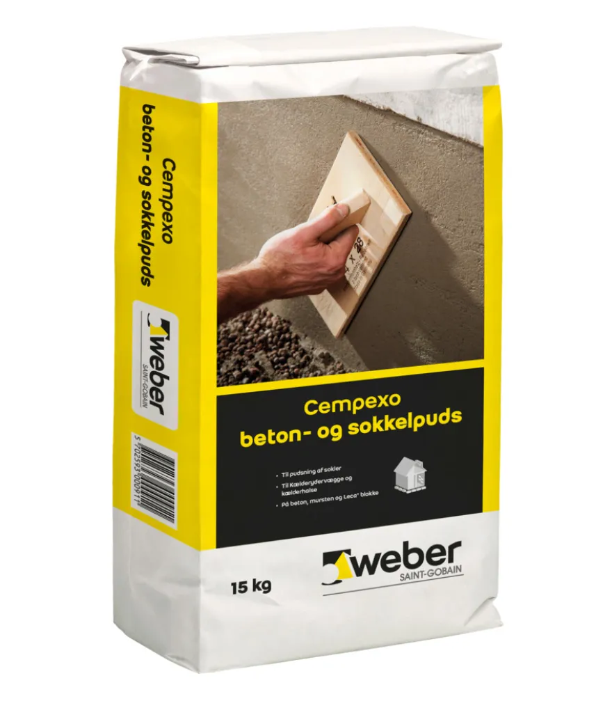 Weber Cempexo Beton- og sokkelpuds 15 kg