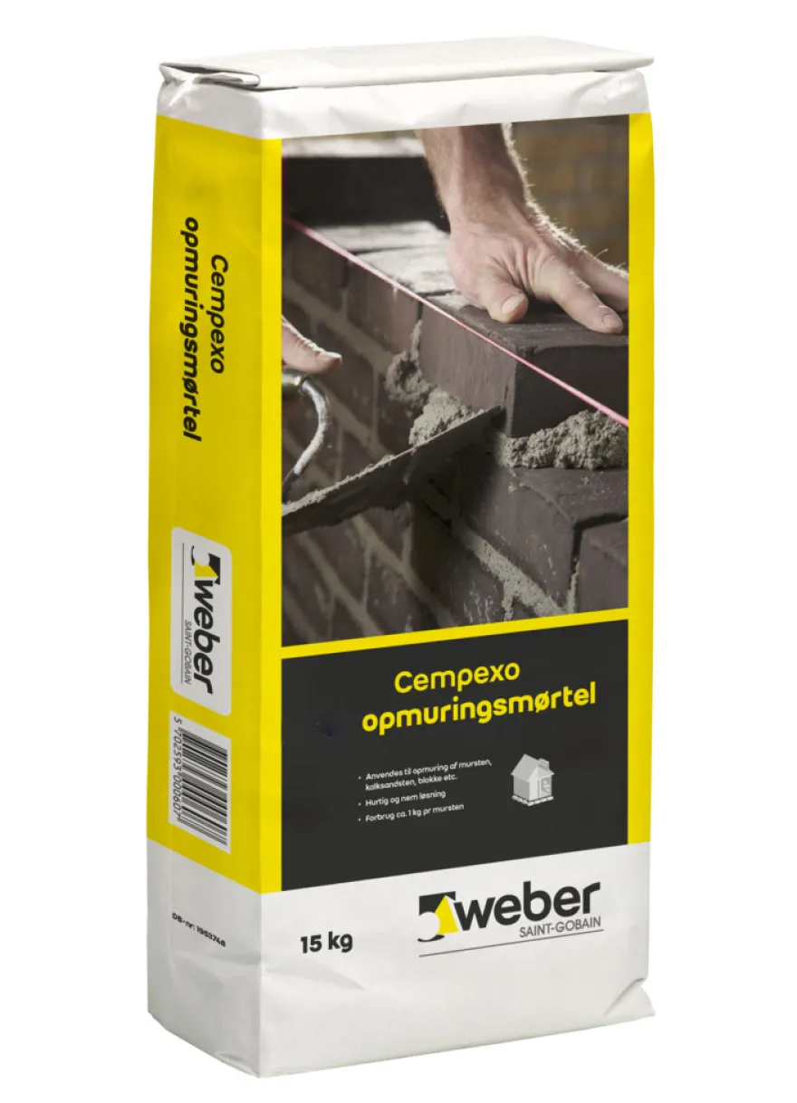 Weber Cempexo opmuringsmørtel 15 kg