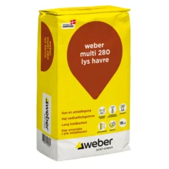 Weber Multi 280 Farvet hæftemørtel Lys havre 18 kg