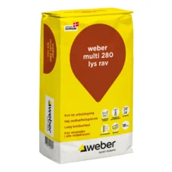 Weber Multi 280 Farvet hæftemørtel Lys rav 18 kg